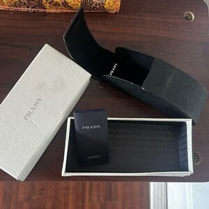 AUTHENTIC - Prada Sunglass Case with Box - Ok Condition
